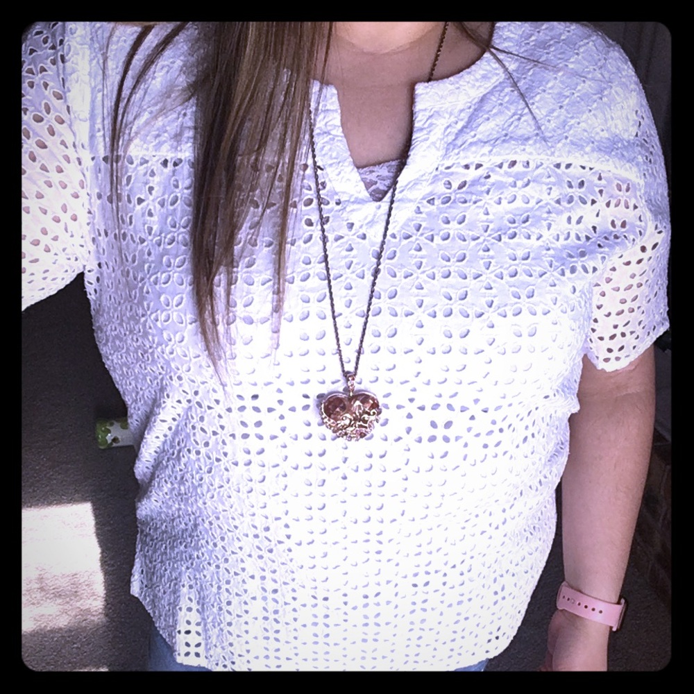 Lucky Brand white top size XL